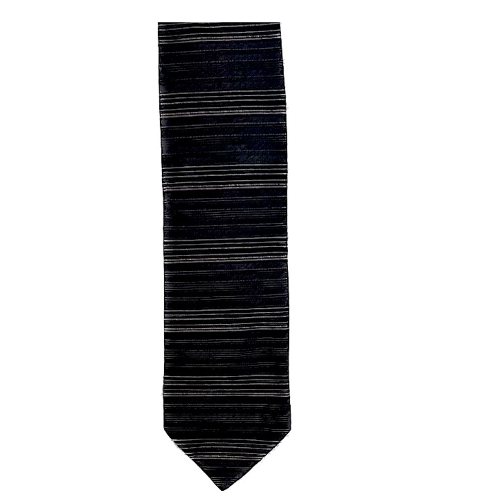 MONDO DI MARCO Men’s 100% Silk Tie Brown Gold Stripes - 58.5”